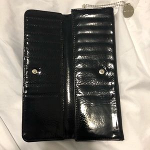 Big Buddha Patent Leather Clutch wallet